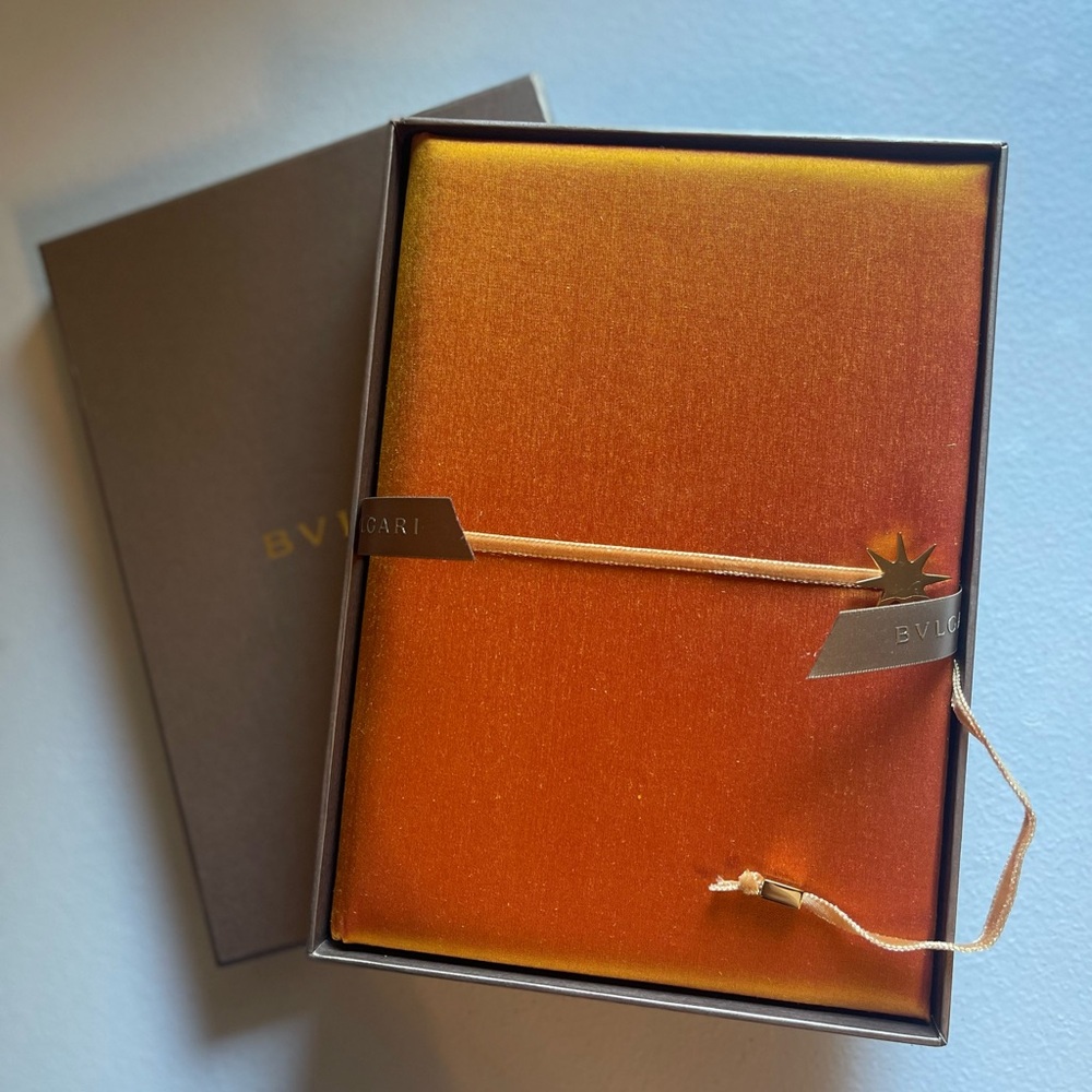 Bvlgari Note Pad New with box and ribbon
